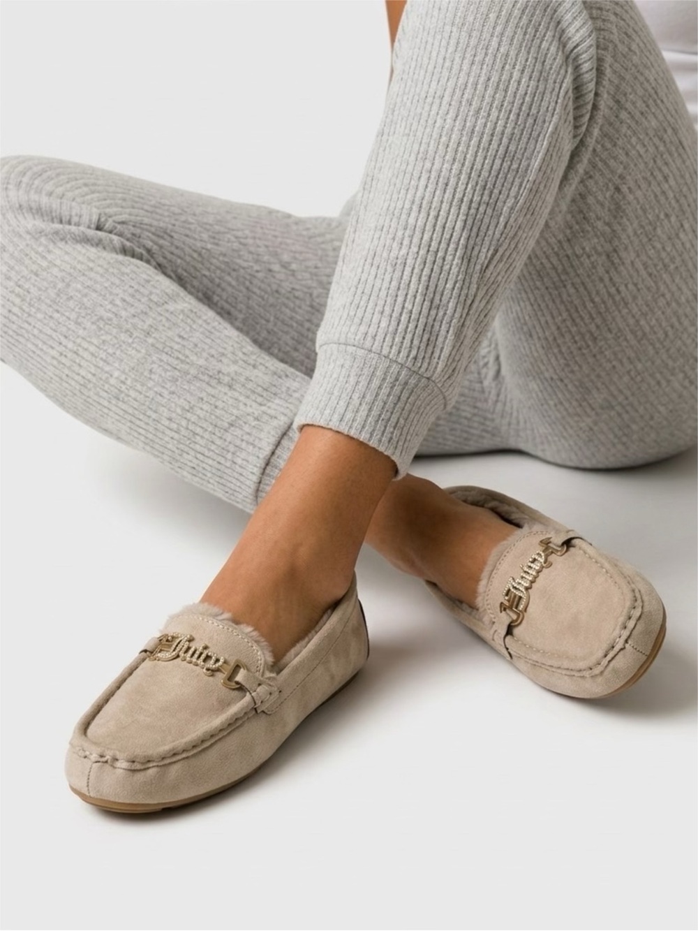Juicy Couture Suede Moccasin Loafers